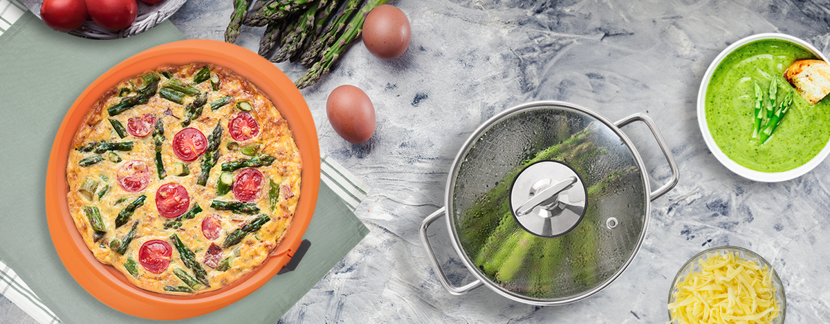 JEDNODUCHÝ QUICHE SO ZELENOU ŠPARGĽOU