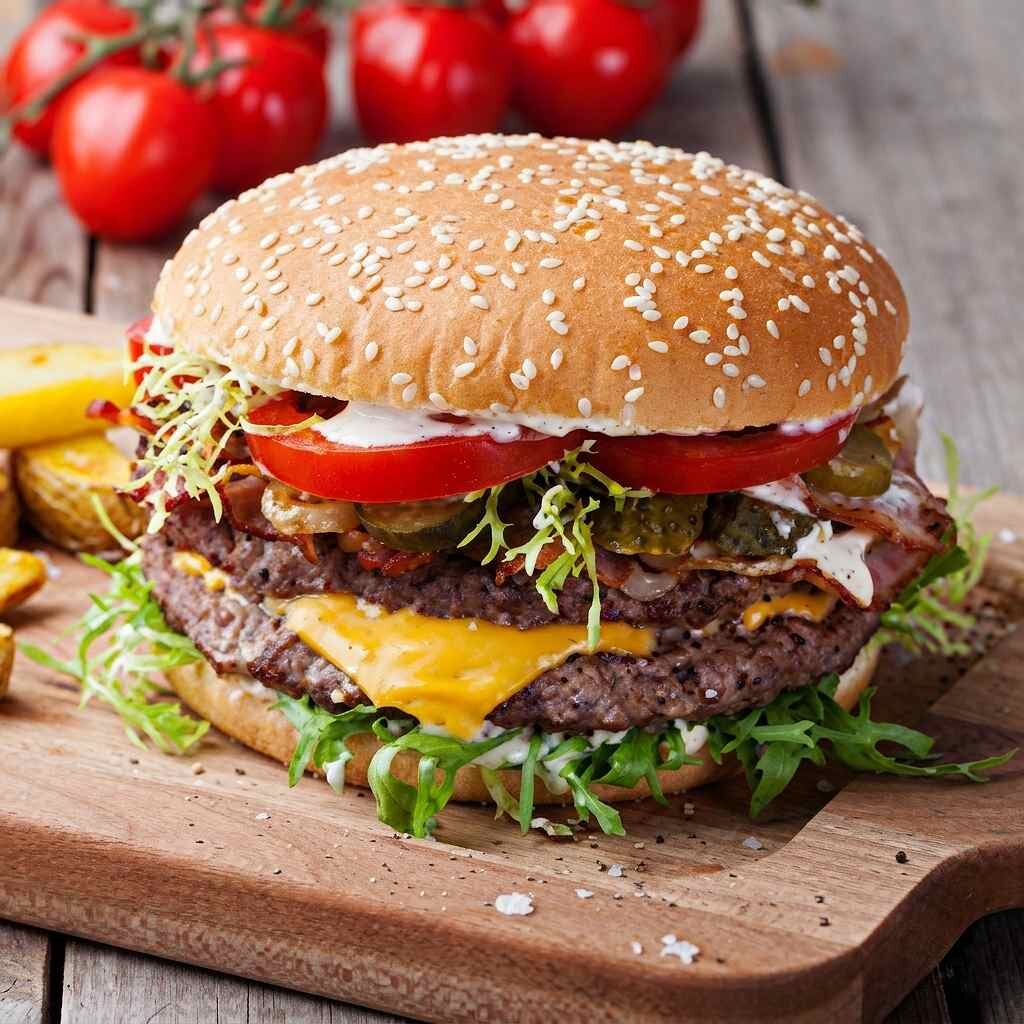 Hamburger s mletým mäsom