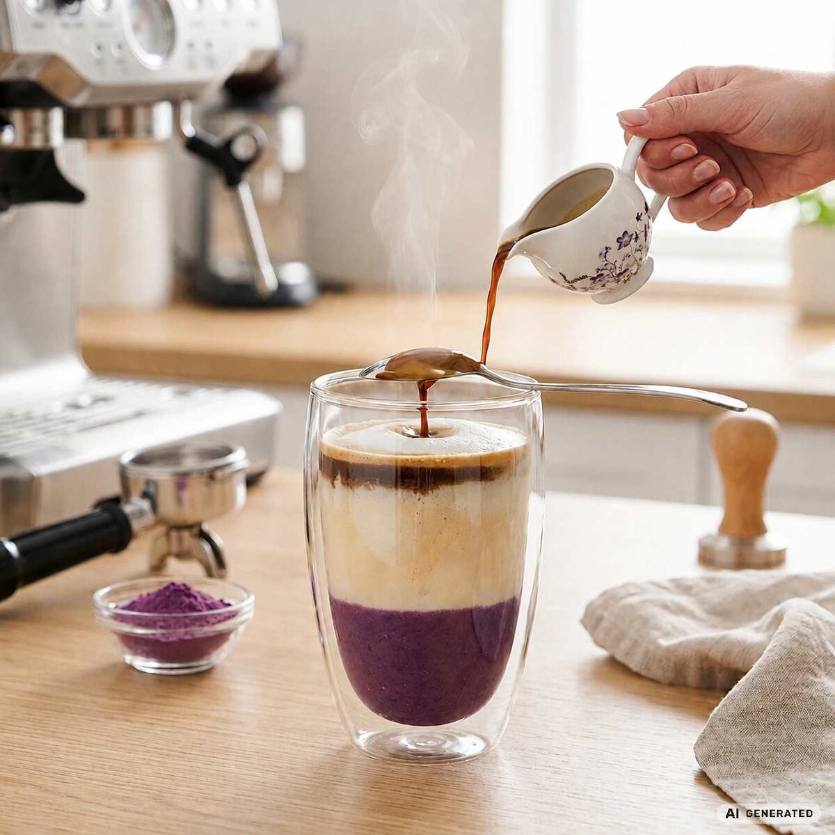 vrstvenie ube latte