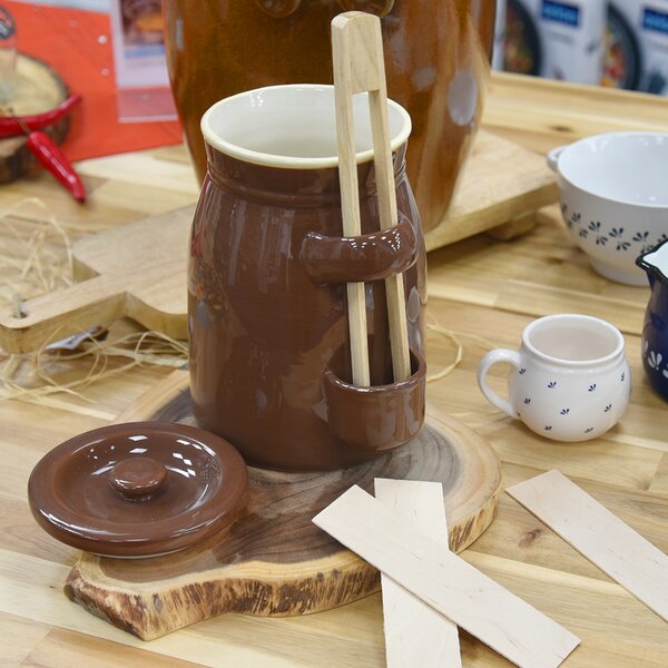 Nakladací hrniec s kliešťami zelák 2,5 l