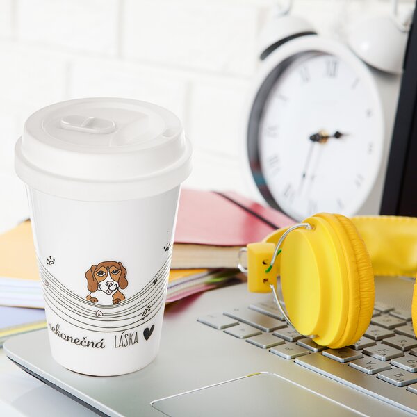 Termohrnček NEKONEČNÁ LÁSKA pes 0,35 l