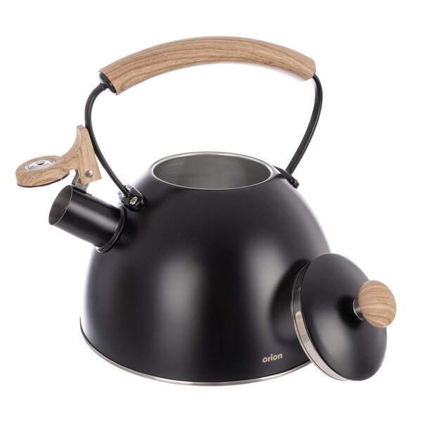 Čajník s píšťalou BLACK 2,5 l