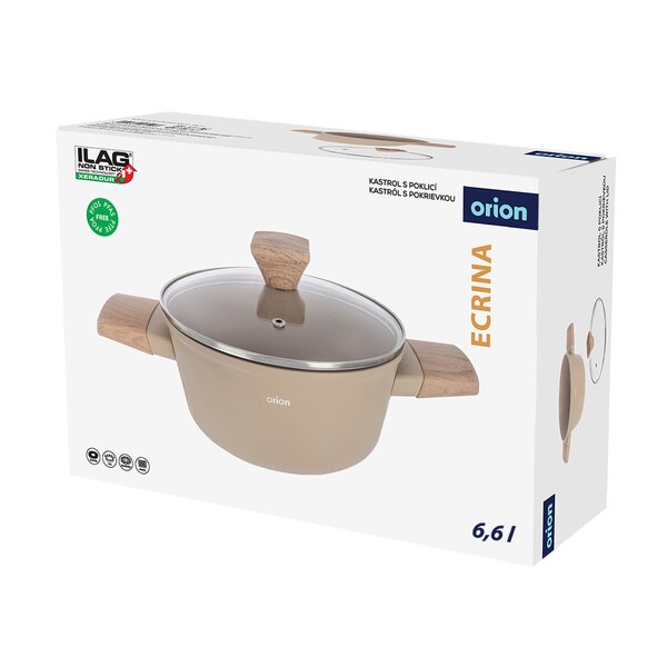 Kastról ECRINA s pokrievkou 6,6 l
