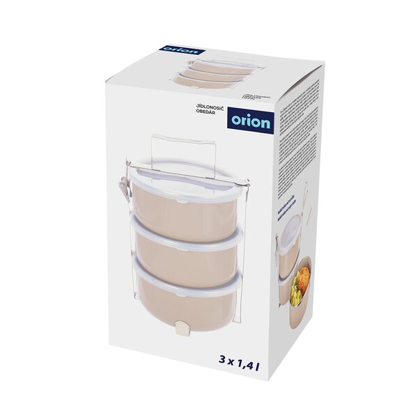 Obedár 3x1,4 l s viečkami