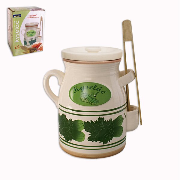 Hrniec na nakladanie s kliešťami Kyseláč 2,5 l