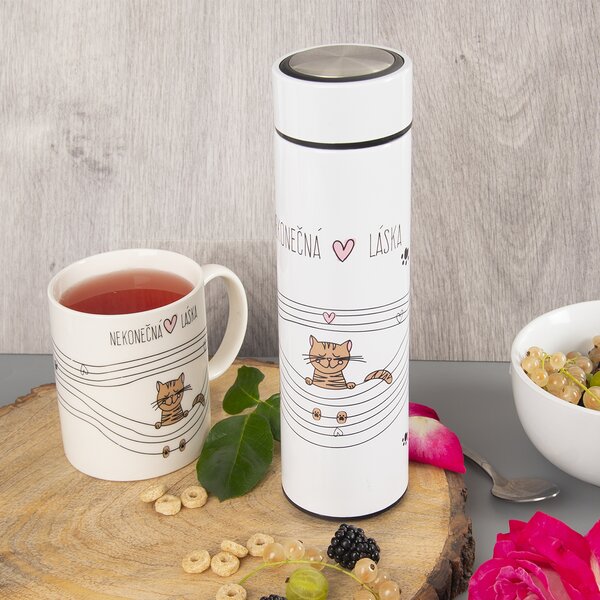 Termoska NEKONEČNÁ LÁSKA mačka 0,4 l
