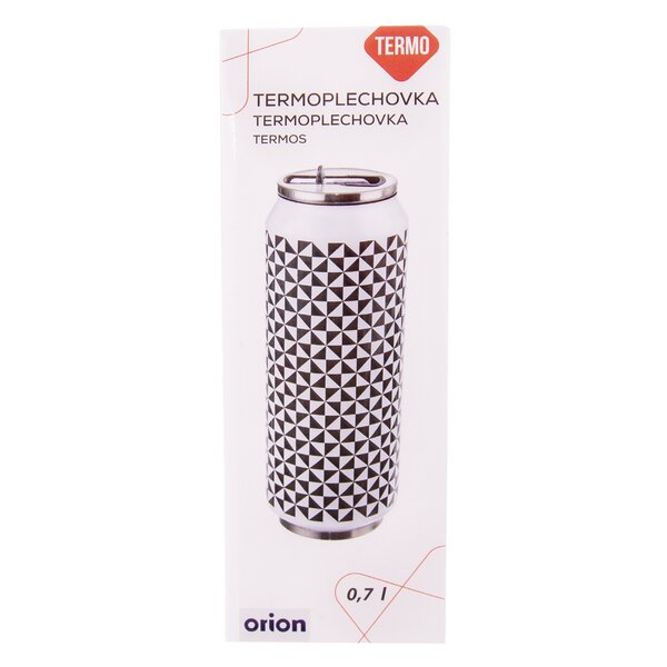 Termoska plechovka Čiernobiela 0,7 l
