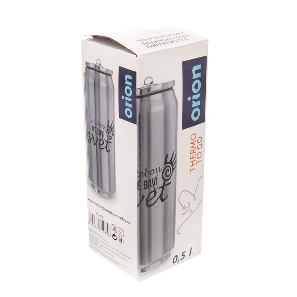 Termoska plechovka S TEBOU MA BAVÍ SVET 0,5 l