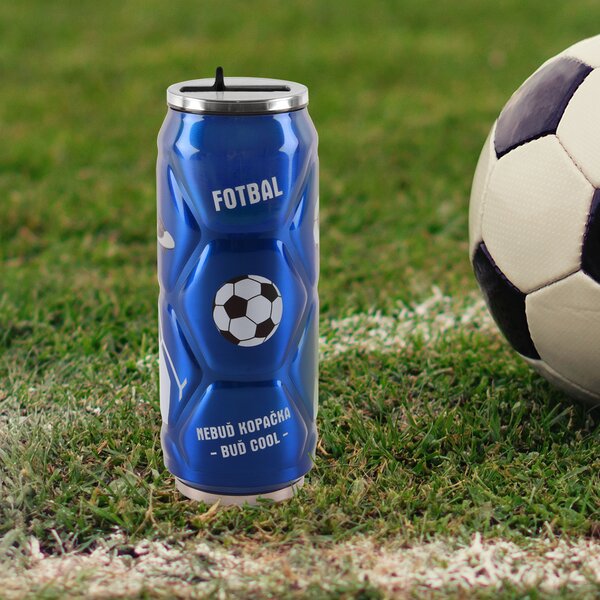 Termoska plechovka futbal 0,5 l