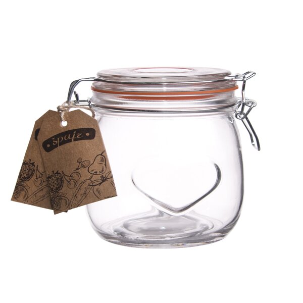 Dóza s klipovým uzáverom Bela 0,5 l srdce