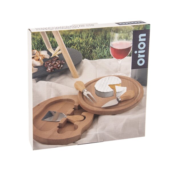 Doska na krájanie s krájačmi na syr pr. 21,5 cm