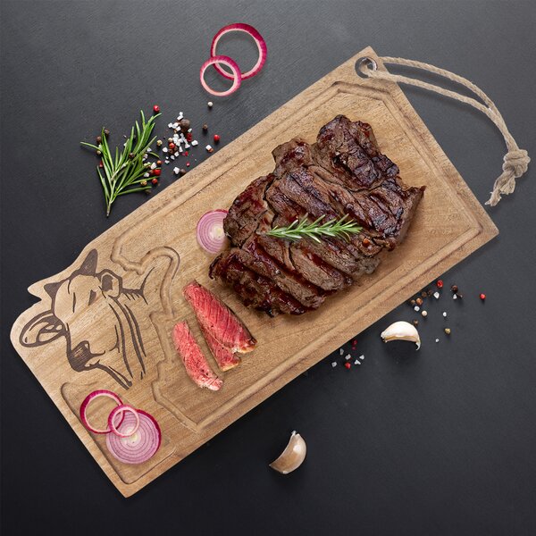 Doska na krájanie MANGO krava 45x22 cm