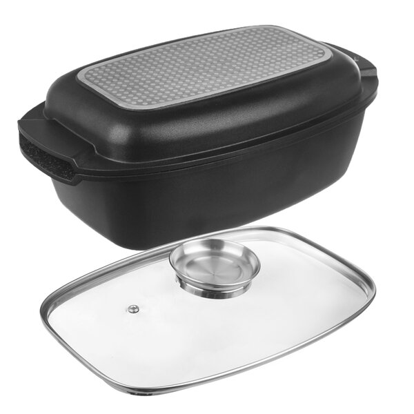 Pekáč GRANDE Aroma s poklopom obojstranný 39x22 cm