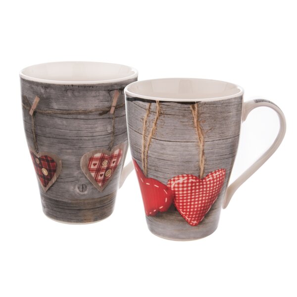 Hrnček Love SRDCE 0,38 l 2 ks