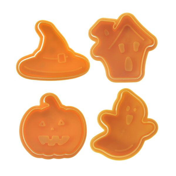 Vykrajovačka s piestom Halloween 4 ks