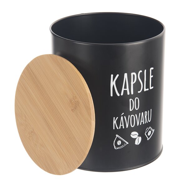 Dóza pr. 16 cm Kapsule BLACK