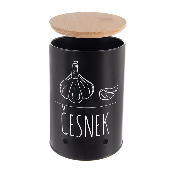 Dóza pr. 11 cm Cesnak BLACK