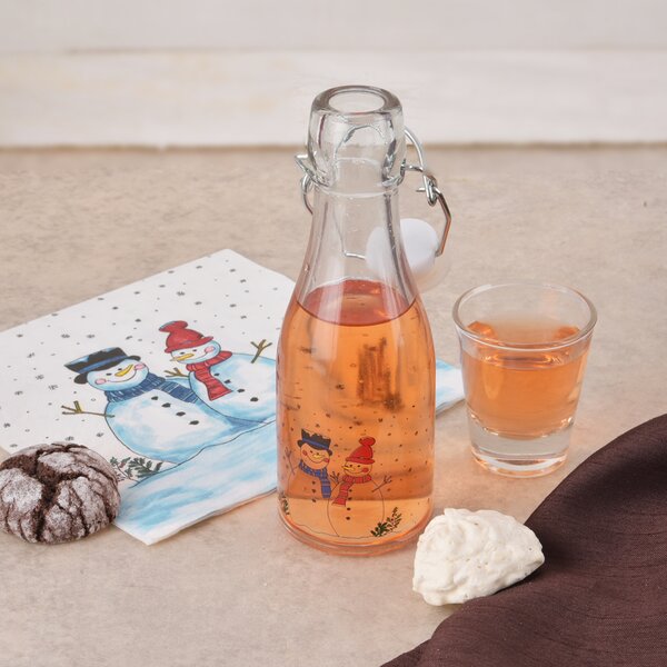 Fľaša s klip uzáverom SNEHULIAK 0,16 l