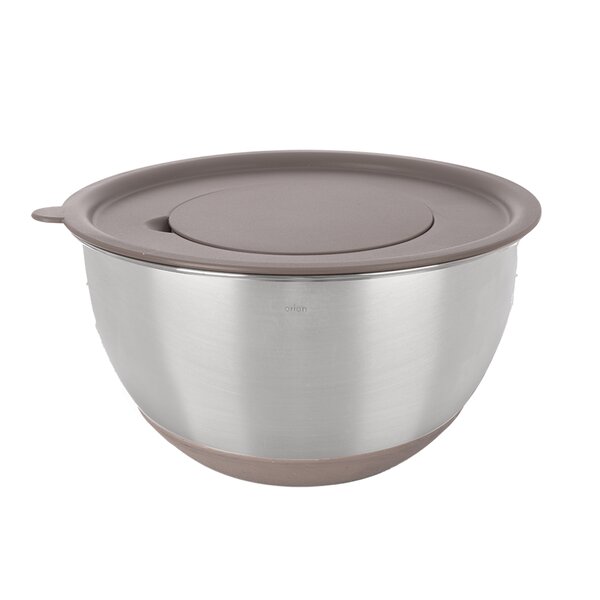 Šľahacia misa s vekom BEIGE pr. 21,7 cm