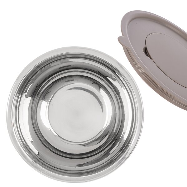 Šľahacia misa s vekom BEIGE pr. 25,7 cm