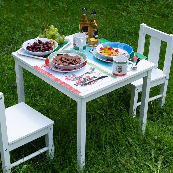 Plytký detský tanier SOVA pr. 21 cm