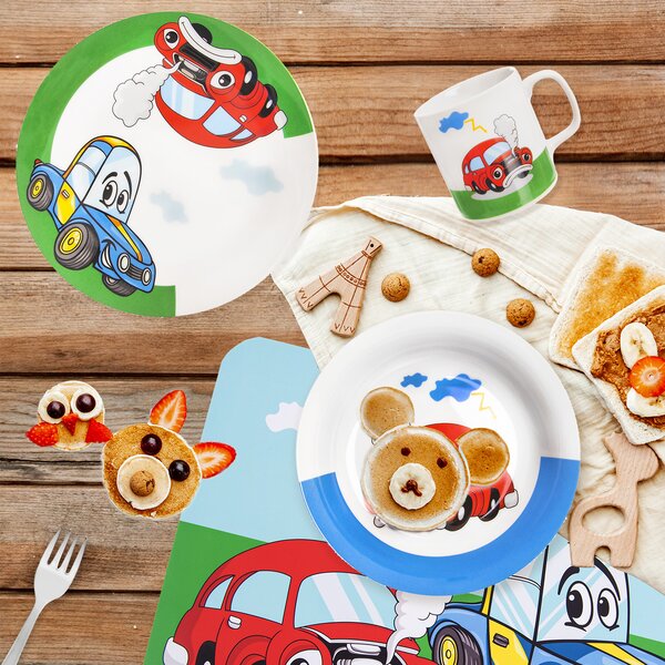 Hlboký detský tanier AUTO pr. 19 cm