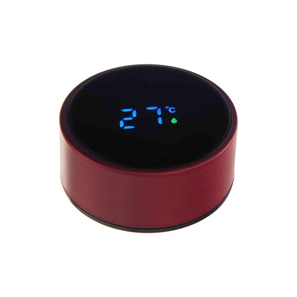 Termoska s teplomerom 0,45 l červená