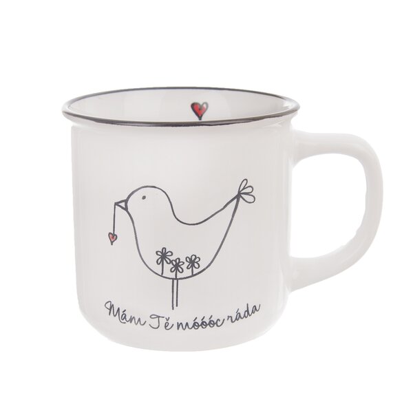 Hrnček Bird Mám tě rád/a 0,37 l
