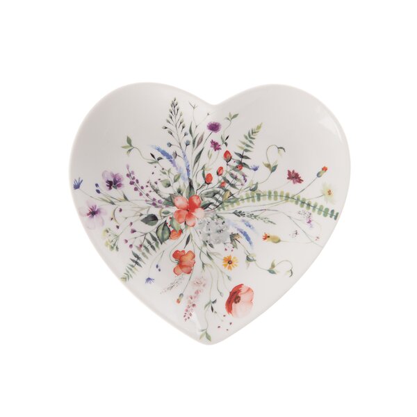 Dezertný tanier MAK srdce 17,5x17 cm