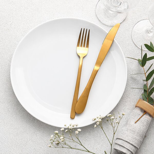 Plytký tanier MONA hladký pr. 26,5 cm