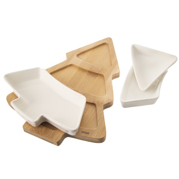 Servírovacie misky s táckou WHITELINE