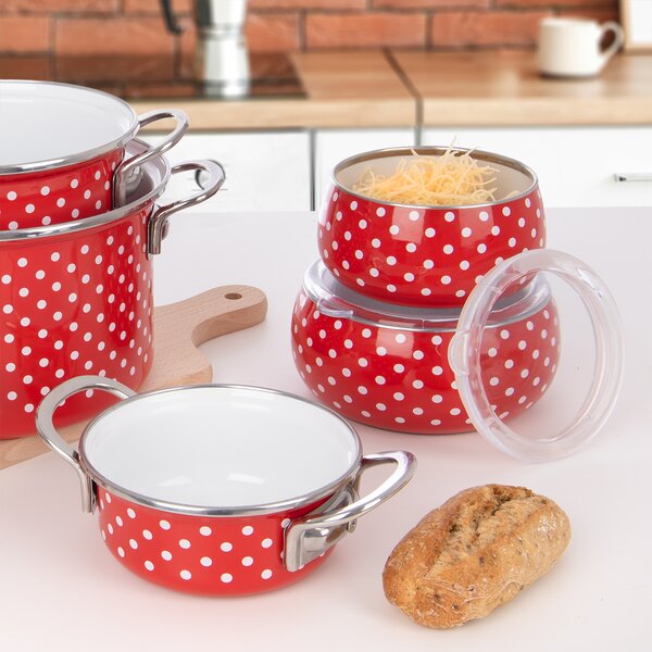 Miska BODKA Lem s viečkom pr. 13 cm