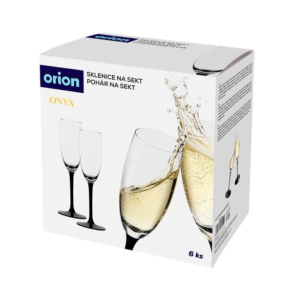 Pohár na sekt Onyx 0,18 l 6 ks