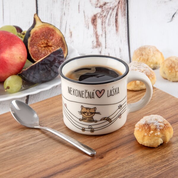 Hrnček NEKONEČNÁ LÁSKA mačka 0,1 l