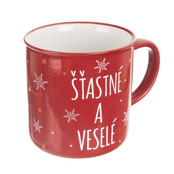 Hrnček VLOČKA Šťastné a veselé 0,51 l