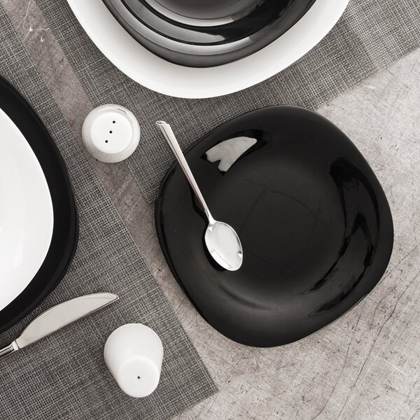 Dezertný tanier LUNA black 20x20 cm