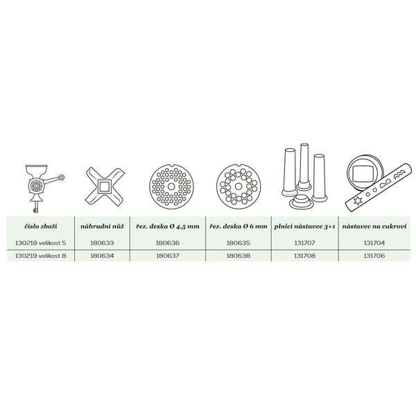 Mlynček na mäso Porkert vel. 8