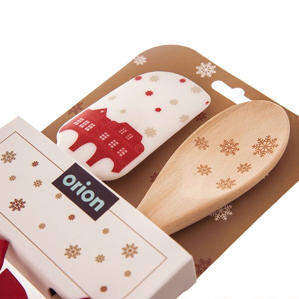 Darčeková stierka s vareškou DOMKY zlatá