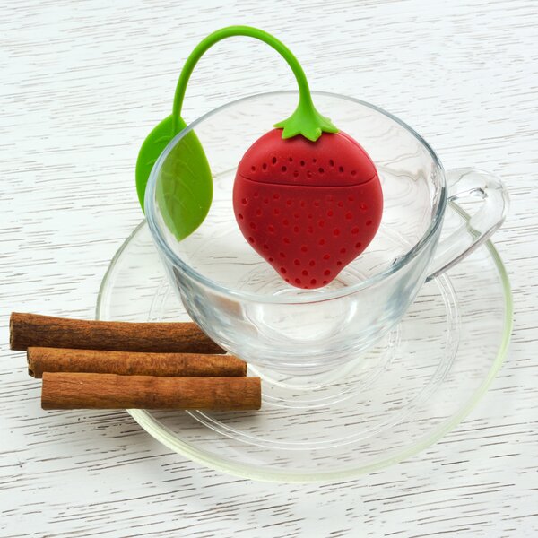 Čajítko silikón jahoda