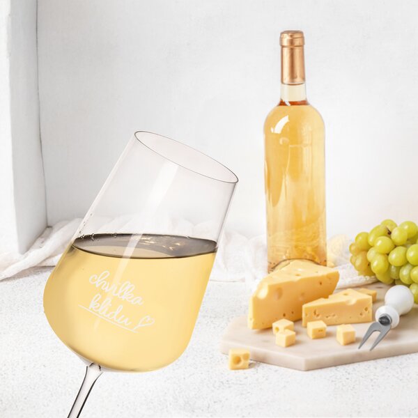 Pohár na víno Chvíľka kľudu 0,45 l 1 ks