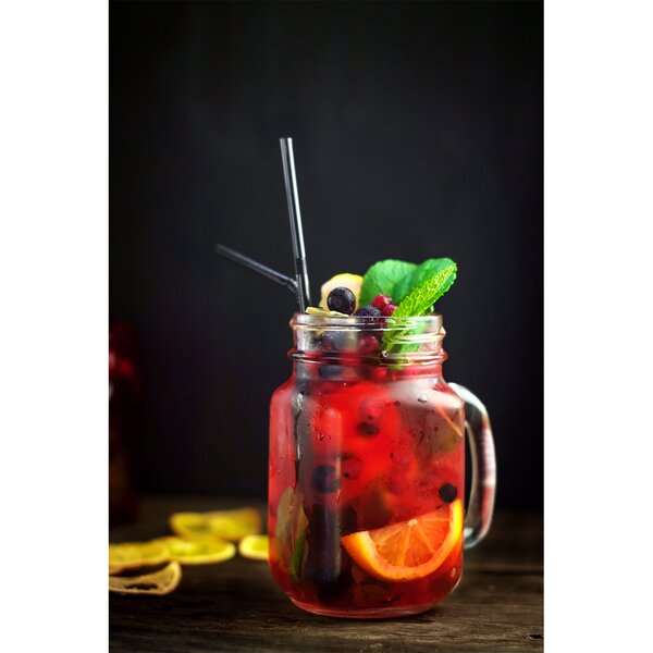 Nápojová slamka 4 ks s kefkou