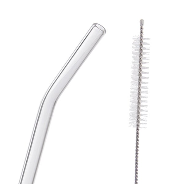 Nápojová slamka 4 ks s kefkou