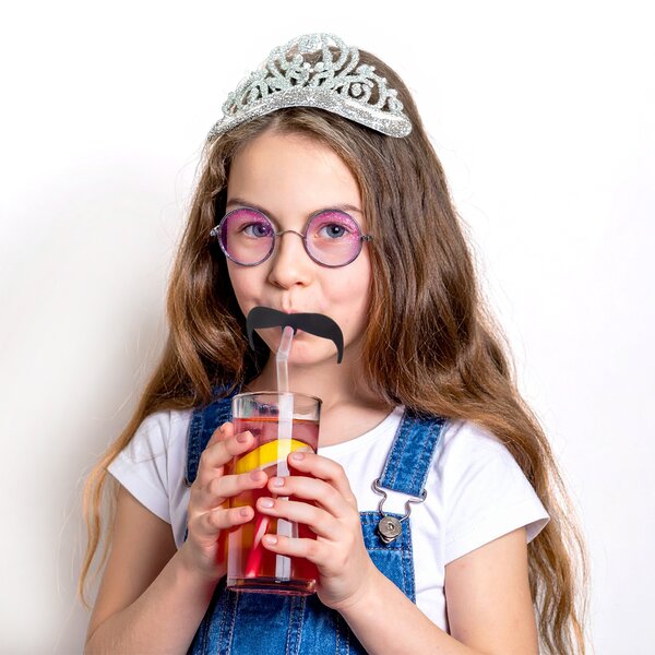 Nápojová slamka opakované použitie fúzy 5 ks