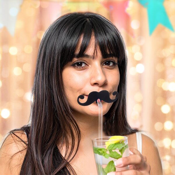 Nápojová slamka opakované použitie fúzy 5 ks