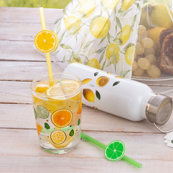 Nápojová slamka opakované použitie LIMEPOP 6 ks