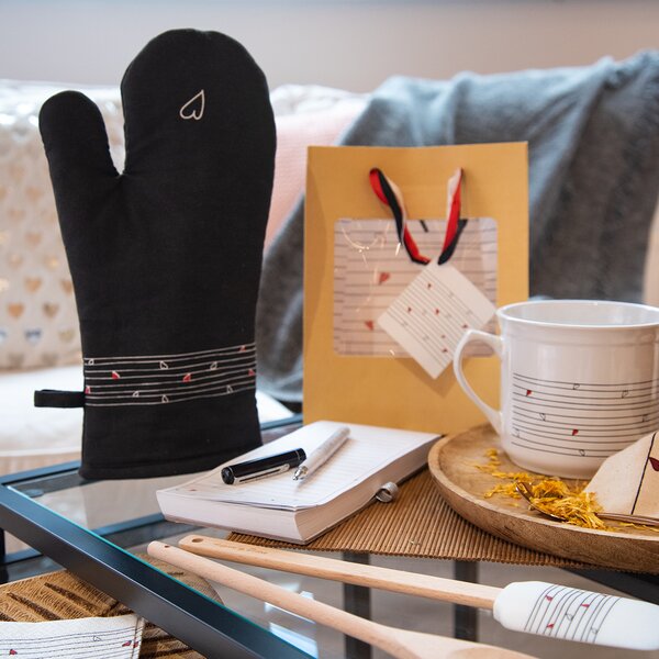 Kuchynská chňapka s magnetom SRDIEČKA