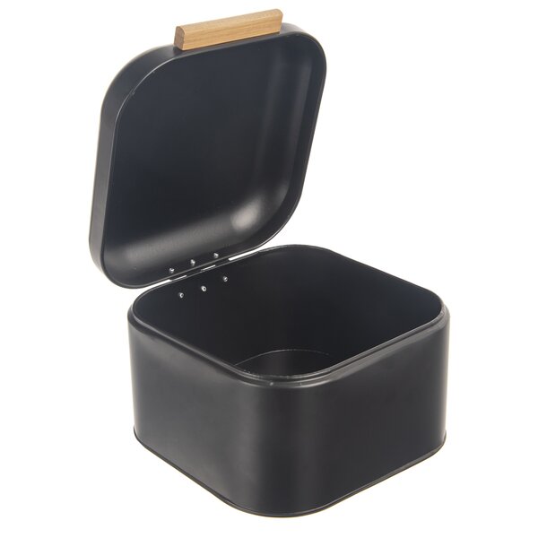 Chlebník 21,5x20x14 cm BLACK