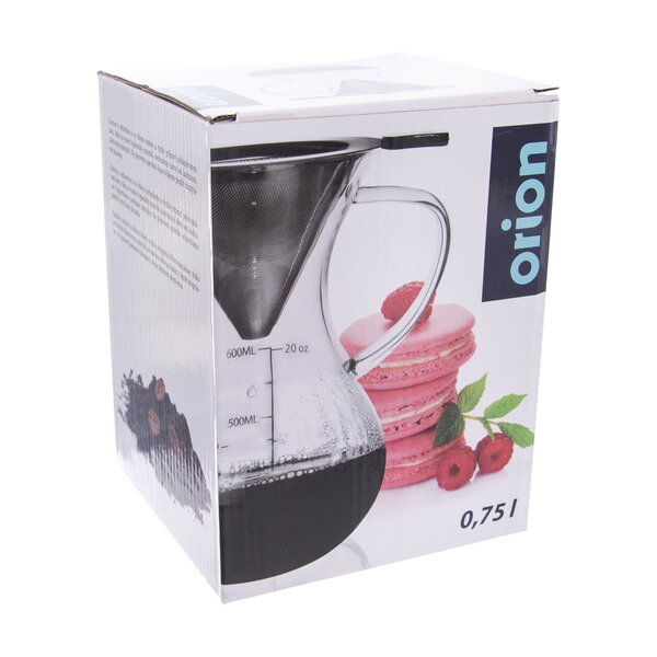 Kanvica z varného skla s odmerkou 0,75 l