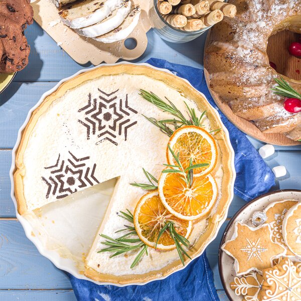 Zdobiace šablóny na kávu Vianoce set 6 ks