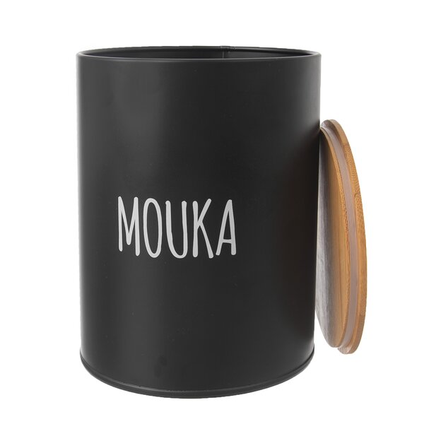 Dóza MÚKA BLACK pr. 13 cm